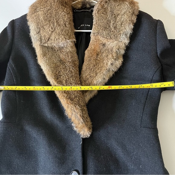 10 Crosby Derek Lam Coat SZ 6 Gray EUC Rerail $900 - Picture 9 of 12